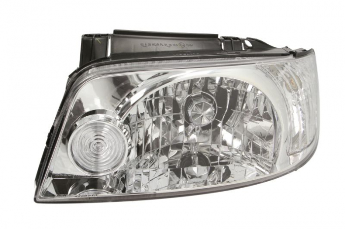 Far Stanga (H4, electric, fara motoras, culoare insert: cromat, culoare semnalizator: transparent) potrivit HYUNDAI MATRIX