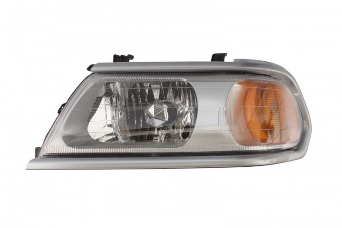 Far Stanga (H4, electric, fara motoras, culoare insert: cromat) potrivit MITSUBISHI PAJERO CLASSIC, PAJERO III, PAJERO SPORT I -12.04