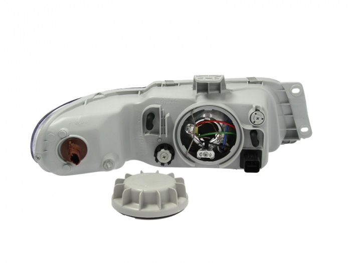 Far stanga (H4, electric, fundal argintiu, fundal transparent) DAEWOO NUBIRA 1997-1999 [3]