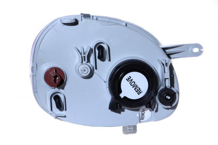 Far stanga (H4, electric, fundal argintiu, fundal transparent) HYUNDAI ATOS 1998-2002 [2]