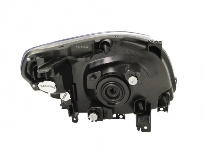 Far stanga (H4, electric, manual, fundal cromat, fundal galben) FORD RANGER 2011-2015 [2]