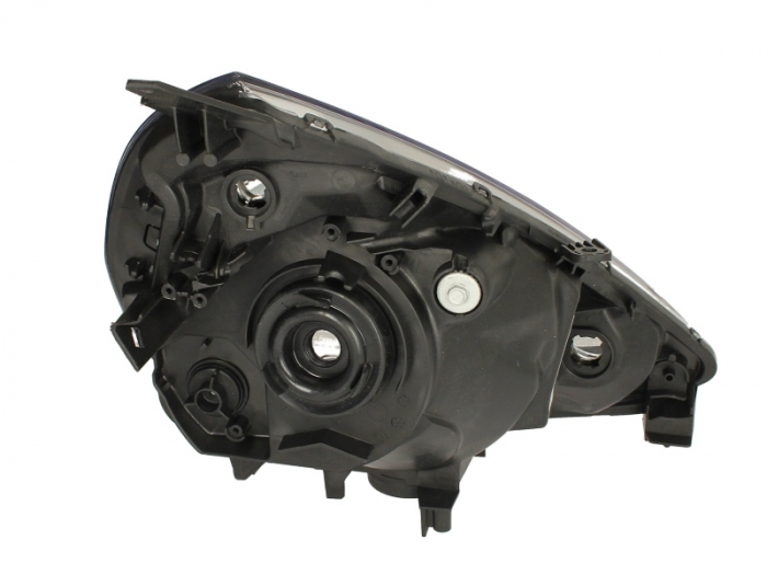 Far stanga (H4, electric, manual, fundal negru/insertii crom) HONDA JAZZ 2005-2008 [2]