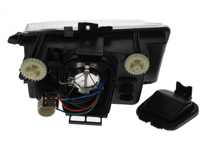 Far stanga (H4, electric, manual, fundal negru) VW CADDY, POLO 1995-2004 [2]