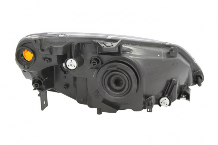 Far Stanga (H4, manual, fara motoras, culoare insert: cromat, culoare semnalizator: galben) potrivit HONDA CIVIC VII -09.05 [2]