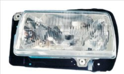 Far stanga (H4, manual, fundal argintiu) VW JETTA II