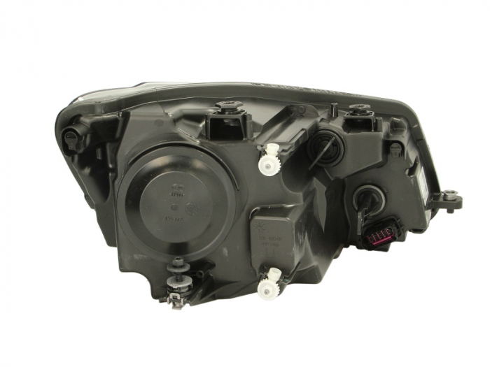 Far stanga (H4/P21W/PY21W, reglaj electric, cu motoras, fundal negru, fundal transparent) VW CADDY III [2]