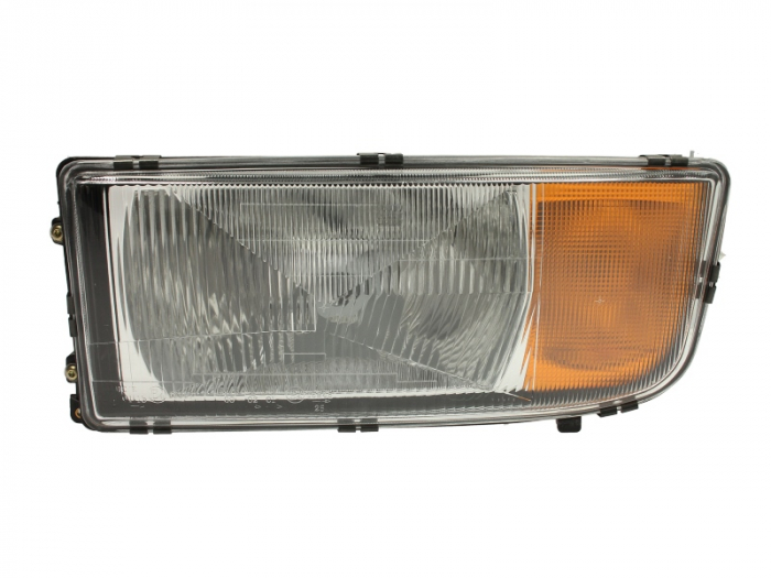 Far stanga (H4 P21W T4W, reglaj manual, cu semnalizare galbena) MERCEDES ACTROS 04.96-