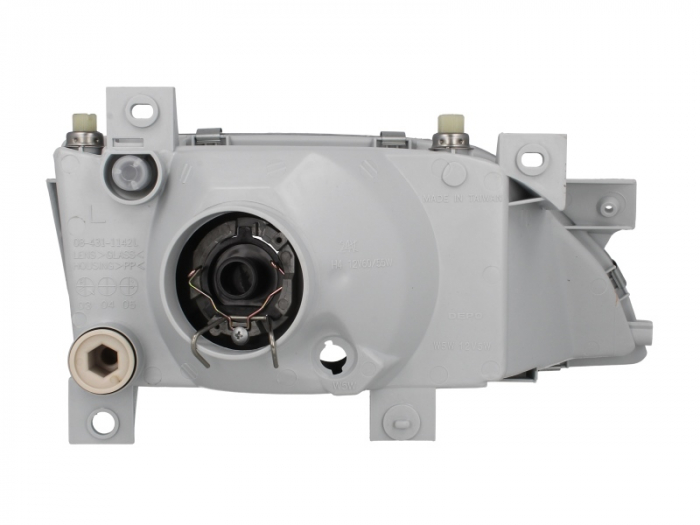 Far stanga H4/W5W, electric, manual, mecanic, fara motoras, halogen, culoare insert: cromat potrivit FORD ESCORT V, ESCORT V EXPRESS, ORION III -01.95 [3]