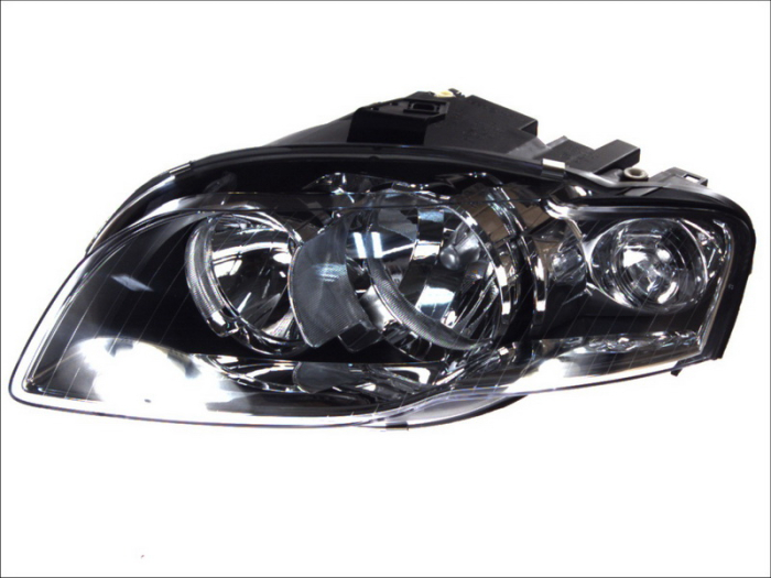 Far Stanga (H7, electric, cu motor, culoare insert: negru, culoare semnalizator: transparent) potrivit AUDI A4 B6, A4 B7