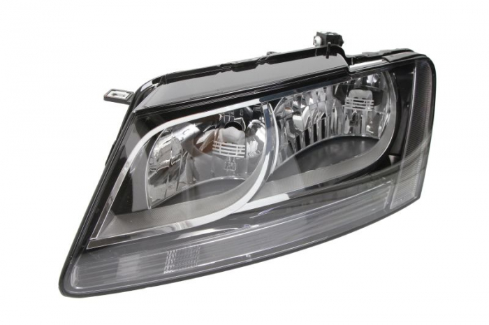 Far Stanga (H7, electric, cu motor, culoare insert: negru) potrivit AUDI Q5