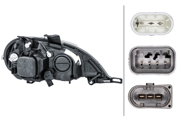 Far stanga H7, electric, cu motoras MERCEDES Clasa M ML W163 intre 2002-2005 [2]