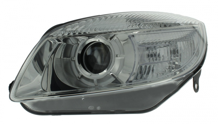 Far Stanga (H7 H7 PY21W W5W, electric, cu motor, halogen) potrivit SKODA FABIA II, ROOMSTER, ROOMSTER PRAKTIK -12.10