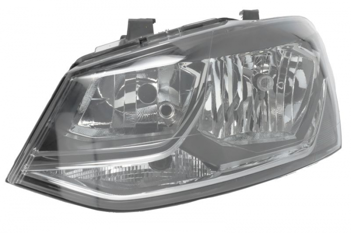 Far Stanga (H7 H7 W5W WY21W, electric, cu motor, culoare insert: negru) potrivit VW POLO, POLO V