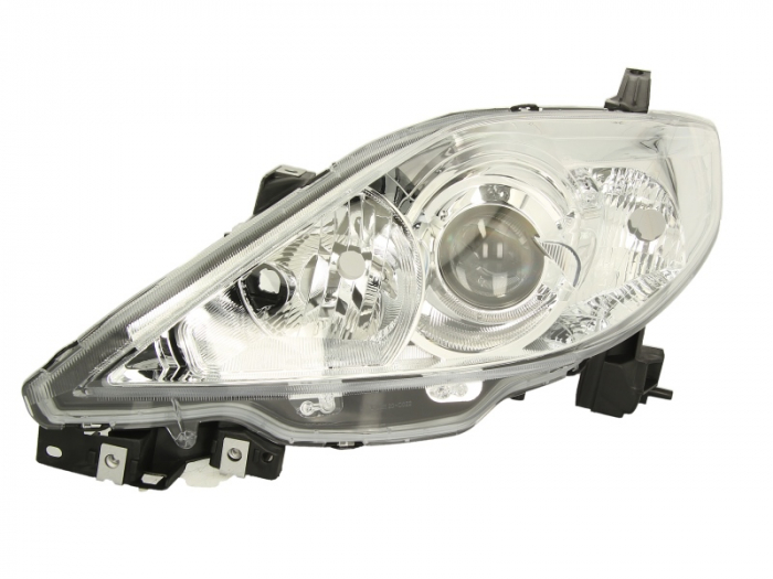 Far stanga (H7 HB3, electric, cu motoras, fundal cromat) MAZDA 5 2004-2010