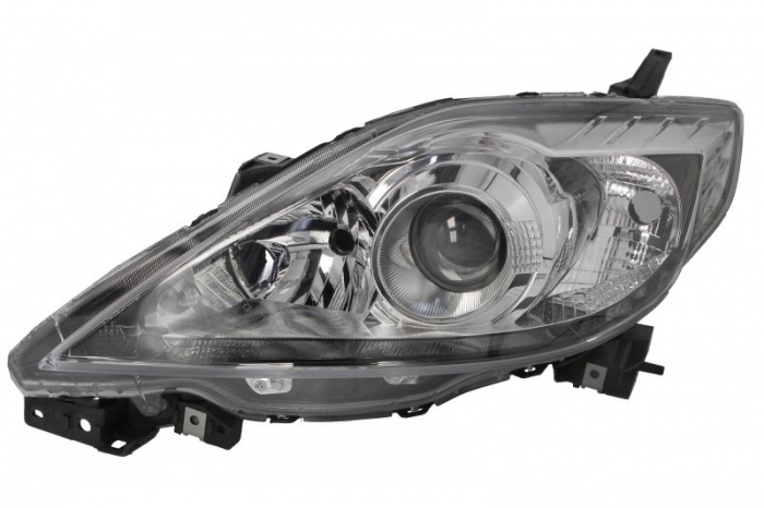Far Stanga (H7 HB3, electric, fara motoras, culoare insert: gri, culoare semnalizator: alb) potrivit MAZDA 5