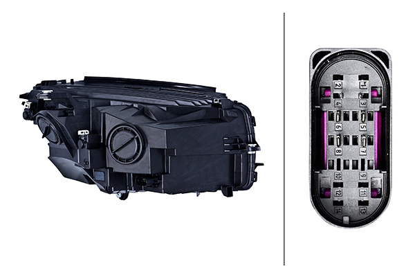 Far stanga H7/LED/PY21W/W5W/WY5W, cu bec potrivit MERCEDES GLC X253 06.15-02.19 [2]