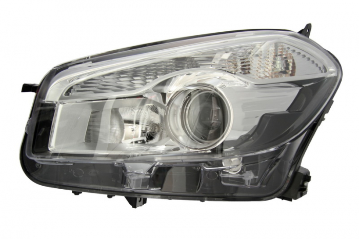 Far stanga (H7 PY21W W5W, electric, cu motoras, fundal transparent) NISSAN QASHQAI I