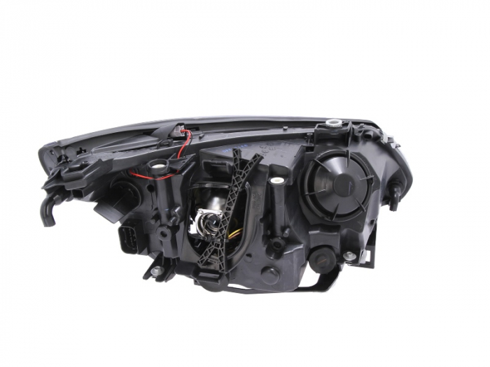 Far stanga (H7, reglaj electric, cu motoras, fundal negru) BMW Seria 5 2003-2007 [2]
