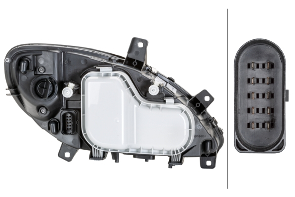 Far stanga (H7, reglaj electric, cu motoras) MERCEDES Clasa VIANO (W639), VITO / MIXTO (W639), VITO (W639) 2003-2010 [2]