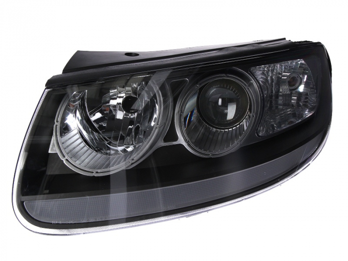 Far stanga (H7, reglaj electric, fundal negru) HYUNDAI SANTA FE 2006-2009