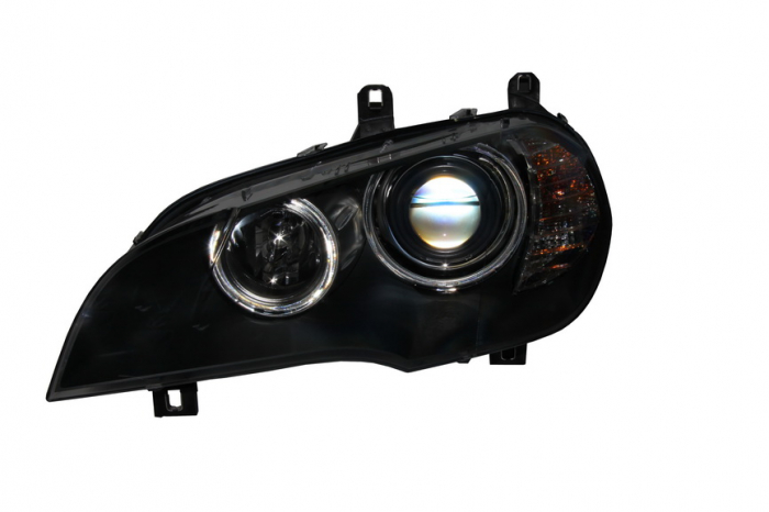 Far Stanga (halogen, H1 H10W H7, electric, cu motor) potrivit BMW X5 (E70)