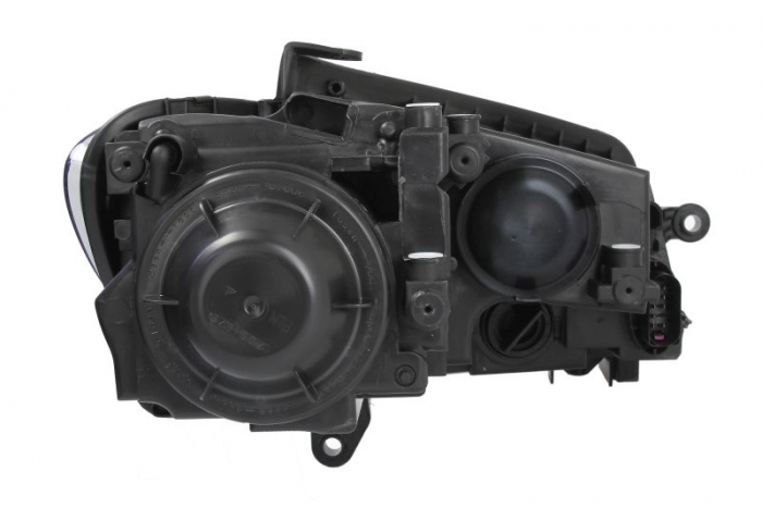 Far Stanga potrivit VW TOURAN pana in 2010 (halogen, H21W/H7/H7/W5W, electric, cu motor, culoare insert: negru) [2]