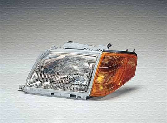 Far Stanga potrivit MERCEDES SL (R129) (halogen, H4, electric, cu motor, culoare insert: argintiu, culoare semnalizator: portocaliu) [2]