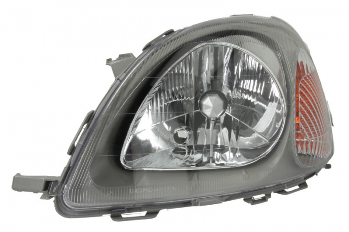 Far Stanga (halogen, H4 PY21W, electric, fara motoras, culoare insert: gri, culoare semnalizator: alb) potrivit TOYOTA YARIS -06.03