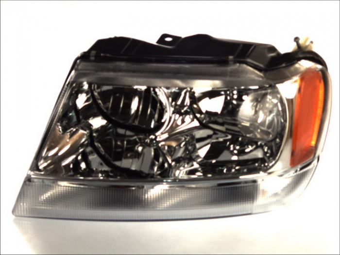 Far stanga (HB3 HB4, electric, fundal cromat, fundal galben) JEEP CHEROKEE 2000-2008