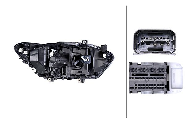 Far stanga (LED, culoare insert: negru) potrivit BMW 1 F20, F21 03.15-06.19 [2]