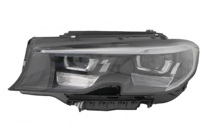 Far stanga (LED, electric, cu motor, culoare insert: negru) potrivit BMW 3 G20, G21 10.18-06.22
