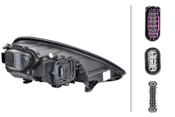 Far stanga LED, electric, cu motoras,interior crom PORSCHE PANAMERA 970 intre 2013-2016 [2]