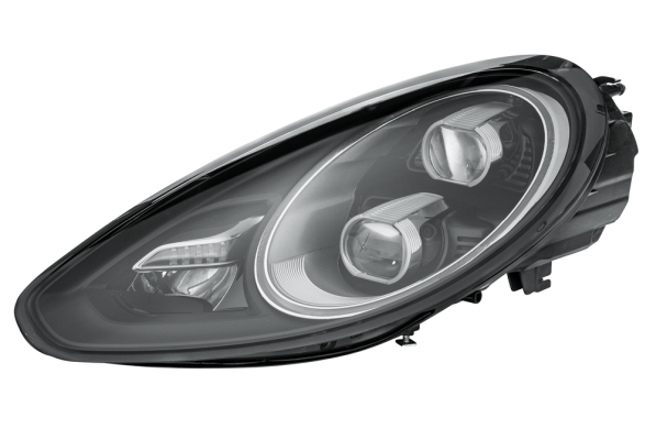 Far stanga LED, electric, cu motoras, interior negru PORSCHE PANAMERA 970 intre 2013-2016