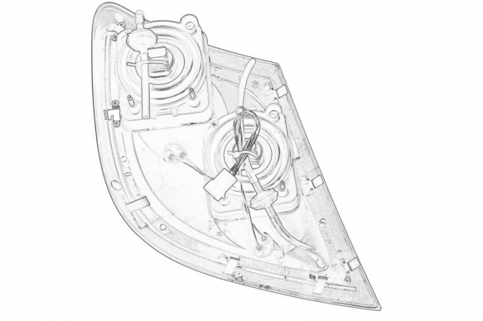 Far universal stanga (24V, faza lunga) potrivit DAF XF105 [2]