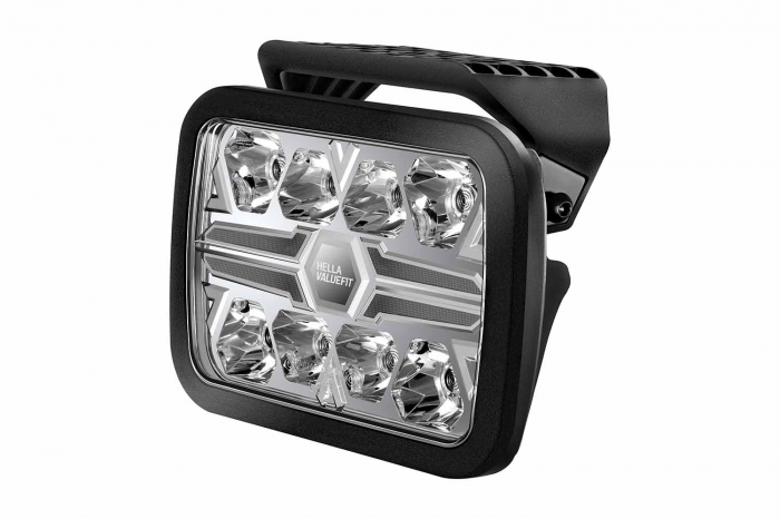 Far universal stanga/dreapta (dreptunghiular, BLADE, LED, 12/24V, 36W, latime 222mm, inaltime 153mm, adancime: 58mm, transparent, aluminiu, negru, lumini pozitie, lungime cablu: 500mm) [3]