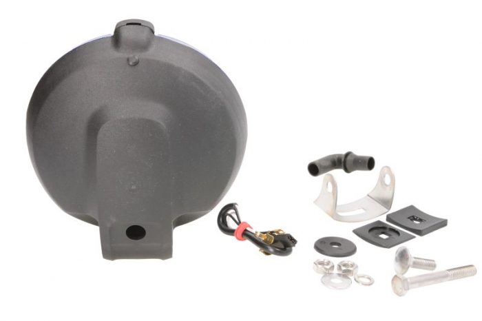 Far universal stanga/dreapta (faza lunga, H3, 12/24V, diametru 152mm, albastru, plastic, negru, lungime cablu: 150mm) [2]