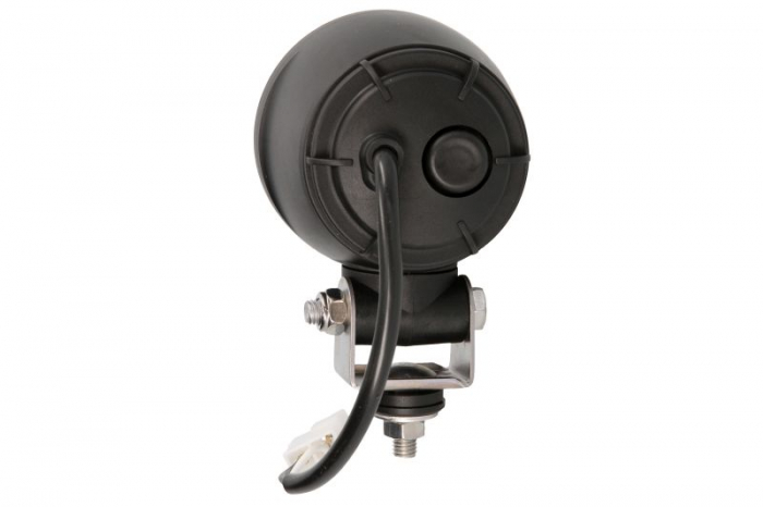 Far universal stanga/dreapta (faza lunga, H3, 12/24V, diametru 84mm, transparent, plastic, negru, lungime cablu: 200mm) [2]