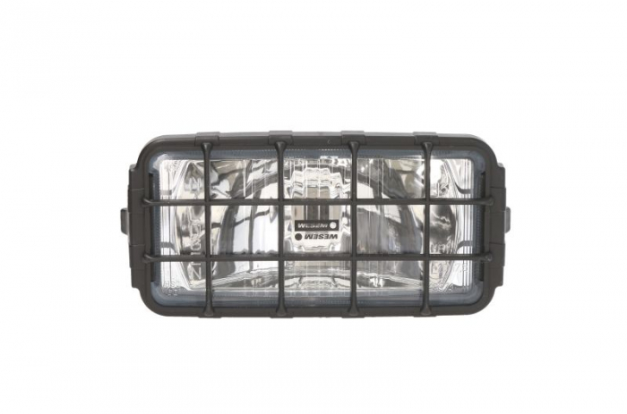 Far universal stanga dreapta (faza lunga, H3, 12 24V, latime 182mm, inaltime 86mm, alb, plastic, negru, lungime cablu: 150mm)