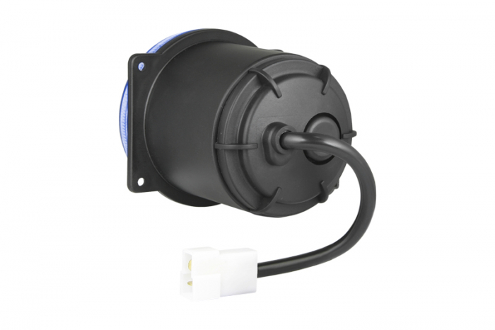 Far universal stanga/dreapta (faza lunga, H3, 12V, diametru 80mm, albastru, plastic, negru, lungime cablu: 200mm) [2]