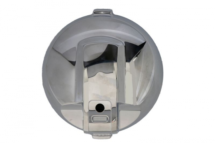 Far universal stanga/dreapta (faza lunga, H3/LED, 12V, diametru 183mm, albastru, metal, negru/crom, lumini pozitie, lungime cablu: 150mm) [2]