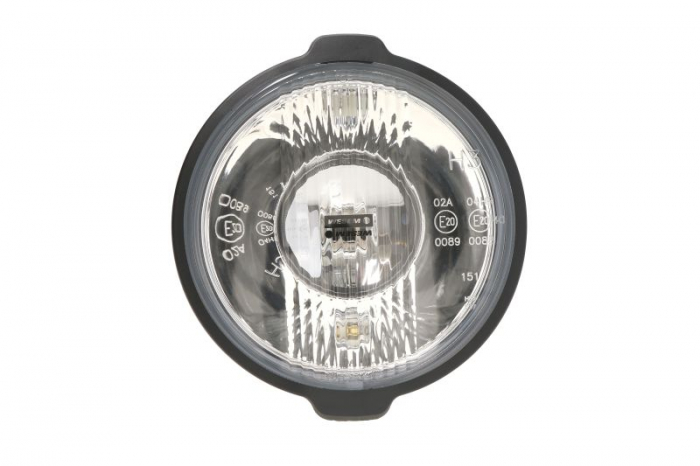 Far universal stanga dreapta (faza lunga, H3 T4W, 12 24V, diametru 183mm, alb, plastic, negru, lumini pozitie, lungime cablu: 150mm)