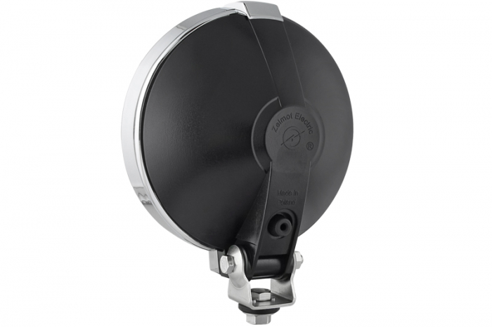 Far universal stanga/dreapta (faza lunga, H3/T4W, 12/24V, diametru 190mm, albastru, plastic, negru, lumini pozitie, rama cromata, fara bec) [2]