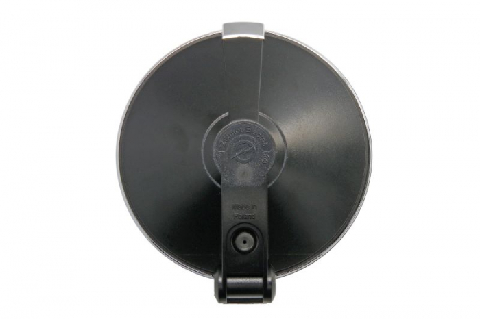 Far universal stanga/dreapta (faza lunga, H3/T4W, 12/24V, diametru 190mm, transparent, plastic, negru, lumini pozitie, rama cromata, fara bec) [2]