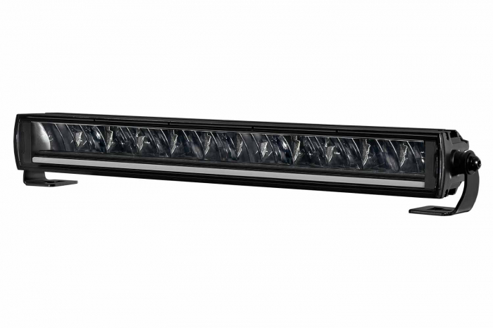 Far universal stanga/dreapta (faza lunga, LBE 2 Lightbar, LED, 12/24V, latime 493/522mm, inaltime 57mm, adancime: 72mm, alb, aluminiu, negru, lumini pozitie, lungime cablu: 1000mm) [3]
