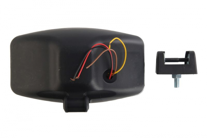 Far universal stanga/dreapta (H7/LED, 24V, latime 245mm, inaltime 147mm, transparent, plastic, negru, lumini pozitie) [2]
