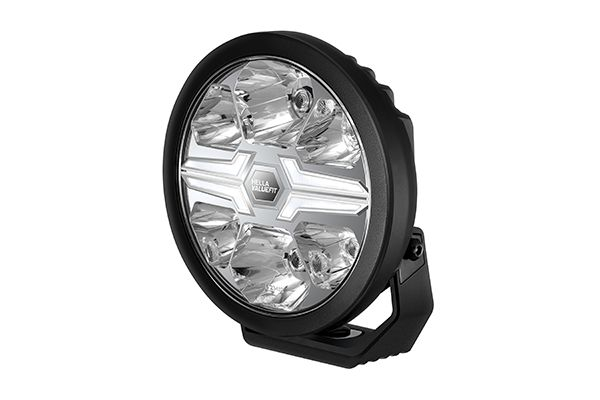 Far universal stanga dreapta (rotund, BLADE, LED, 12 24V, 36W, diametru 181mm, adancime: 96mm, transparent, aluminiu, negru, lumini pozitie, lungime cablu: 500mm)