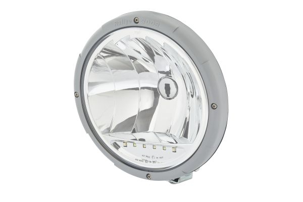 Far universal stanga dreapta (rotund, Rallye 3003, H1 LED, 12 24V, latime 222mm, inaltime 222mm, diametru 222mm, adancime: 124mm, transparent, negru, lumini pozitie)