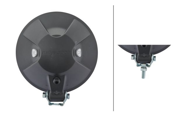 Far universal stanga/dreapta (rotund, Rallye 3003, H1/LED, 12/24V, latime 222mm, inaltime 222mm, diametru 222mm, adancime: 124mm, transparent, negru, lumini pozitie) [2]