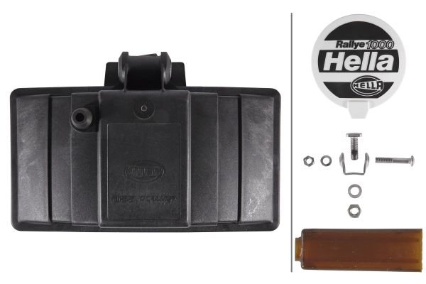 Farul universal Dreapta/Stanga (dreptunghiular, H3, 12/24V, latime 242mm, inaltime 133mm, adancime: 89mm, alb, plastic, negru) [3]