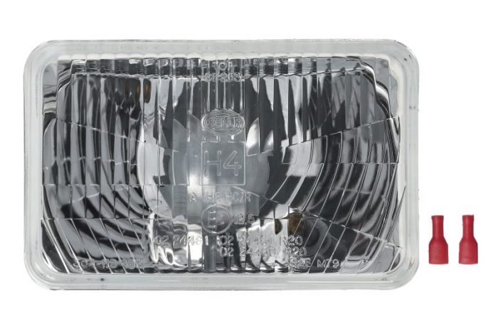 Farul universal Dreapta Stanga (H4 T4W, 12 24V, latime 167mm, inaltime 107mm, transparent, Lampi de pozitie) potrivit MULTICAR M26; MITSUBISHI GALANT IV; TOYOTA CARINA II, CORONA 01.76-12.02